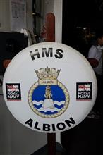 HMS アルビオン 装備品と記念撮影と HMS アルビオン 装備品と記念撮影と