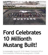 マスタング1000万台生産 マスタング1000万台生産