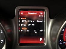 70,000マイルを超えたよ