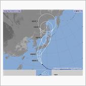台風２１号 本州の東へ 20 ...