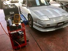 2台の180SX、メンテナンス作業。