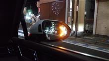ウインカー内蔵ブルーミラーにしてみたさ♪