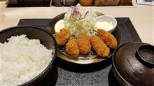 カキフライ定食＠松のや
