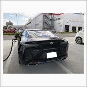 LC500のドアノブが夜見え ...