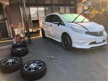 スタッドレスへの交換目前ですが　(^^;　(タイヤ履き替え作業・ＰＳ→ＥＳ交換)