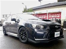 WRX-STI 19→17インチ、インチダウンでスタッドレス装着、ブレンボキャリパーかわせました！