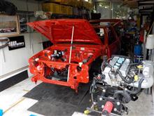 AE86 後期3ドア レビンGT-V コンプリートカー製作 その29「エンジンルーム配線・配管、室内組付」