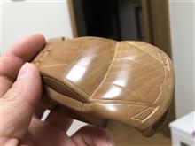 木彫りミニカー作製日記！ウラカンタイプの最終艶出し中！