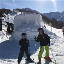 白馬へ家族スキー(1日目 白馬47・五竜)