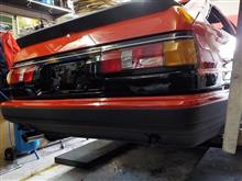 AE86 後期3ドア レビンGT-V コンプリートカー製作 その41「リヤ外装」