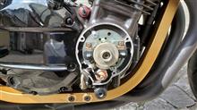 進角プレートとジェット交換