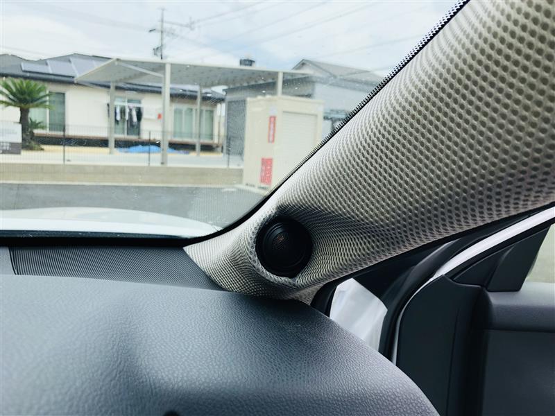 50カムリツイーター埋め込み加工Aピラー