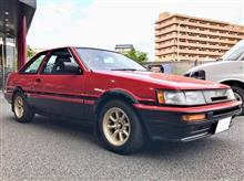 RSワタナベにRE-71Rを組んでAE86にセットすると、こんな感じ!!
