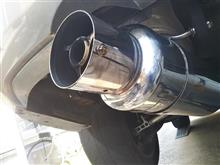 車検前整備。穴が開いて朽ちたマフラーを交換！