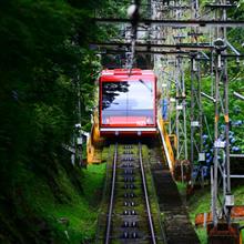 天空のあじさい ～高野山ケーブルカー～