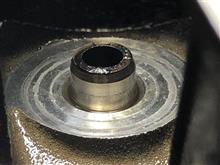 鉄製バルブガイド抜き取り