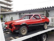AE86 後期3ドア トレノGT-V フルレストア その10「ボディー帰還」