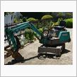 久しぶりに炎天下で駐車場整備（komatsu　PC03）8/８