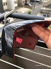ドアミラーカバーのラッピング、断念．．．