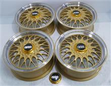 BBS-RG15インチ/パウダーゴールド&リムポリッシュフルパウダーコート BBS-RG15インチ/パウダーゴールド&リムポリッシュフルパウダーコート