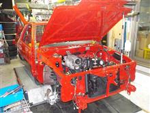 AE86 後期3ドア トレノGT-V フルレストア その22「エンジン・ミッション搭載」