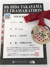 第8回飛騨高山ウルトラマラソン2019.6.9　完走！