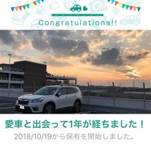 愛車と出会って1年！