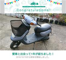 愛車と出会って1年！らしいです