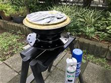 ホイールハブ塗装完了