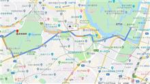 祝賀パレードコースをGoogle Earthでトレースしてみました