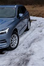 XC60 スタッドレスで雪道と林道へ。の予定が、、