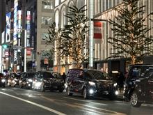 夜の銀座にも日産車が殆ど居ない