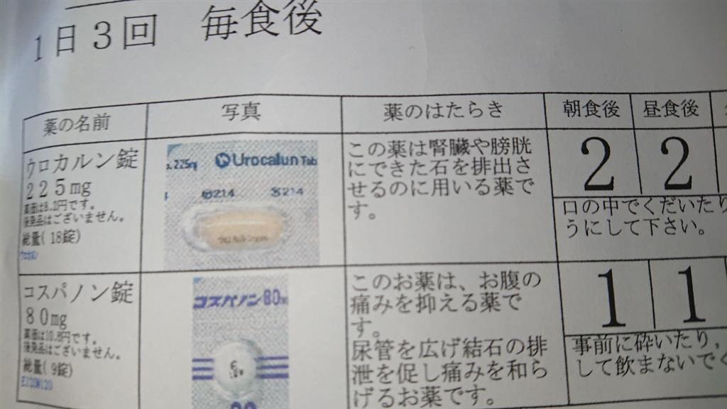 腎臓結石を排出する症状