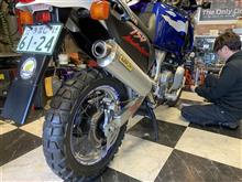 アフリカツイン750　タイヤ交換