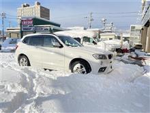 ドカ雪後のクルーズ敷地内！