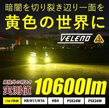 体感したい！VELENO 10600lm LEDイエローフォグ