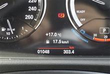 BMW 218d アクティブツアラー　ようやく1,000km超えました。