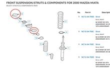 Suspension Truth - Mazda MX-5 bump stop cups and bump stops 