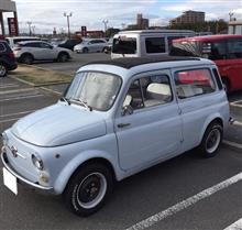 今日の車（フィアット５００ジャルディネッタ）