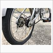 自転車がパンクしてたよ
