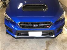 WRX-D型以降用ドライカーボン製フロントバンパーカバー取付しました