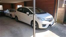 代車は、先代フィットでした。