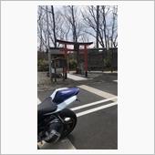 オートバイ神社に向かう途中の ...