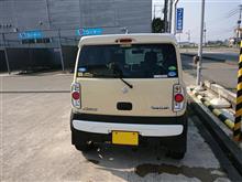 久々にハスラーを高圧水流洗車してみる。