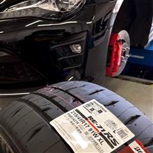 ストリートでも楽しく走りたいのでハイグリップスポーツタイヤ“POTENZA RE-71RS”装着です!!