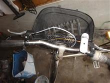 息子の自転車の後ろのブレーキワイヤー交換しました。おあがりです。