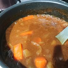 今夜はカレー作った