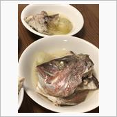 真鯛のアラでアクアパッツァ