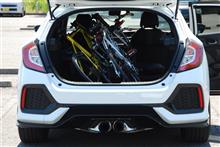 シビックハッチバックにミニベロ自転車2台も！！！！