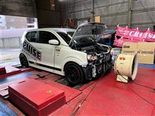 アルトワークス タービン交換でシャシダイへ！